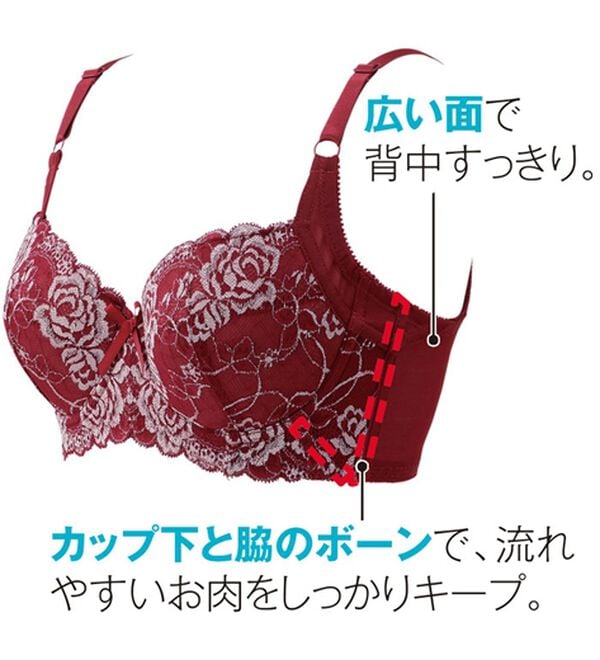 LAVIENNE（ラヴィエンヌ）の「脇背中スッキリブラ（ブラジャー）」｜詳細画像