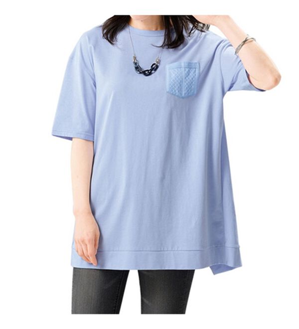 ルフラン（ルフラン）の「【３色組】バックシャン重ね着風チュニック（チュニック）」｜詳細画像