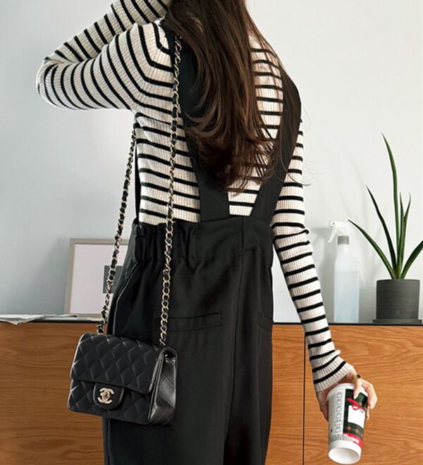 GeeRA（ジーラ）の「フロントジップハイウエストサロペット（オールインワン）」｜詳細画像