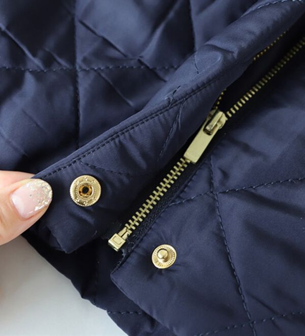 Pierrot（ピエロ）の「ノーカラーフレアキルティングブルゾン（ブルゾン）」｜詳細画像