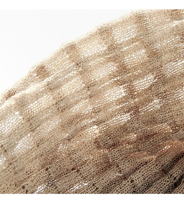 RANAN（ラナン）の「パール調ボタン付シアー袖ニットプルオーバー（ニット・セーター）」｜詳細画像