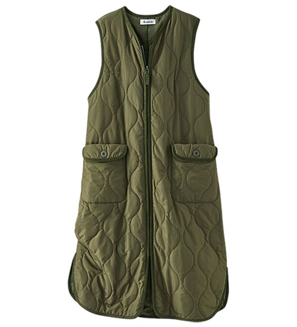 BELLUNA（ベルーナ）の「＜＆ｃｏｃｏｃｈｉ＞中わたロングキルトベスト（ベスト）」｜詳細画像