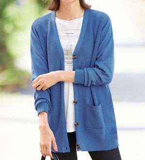 BELLUNA（ベルーナ）の「綿のように柔らかい！ベーシックカーディガン（ニットカーディガン）」｜詳細画像