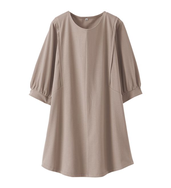 BELLUNA（ベルーナ）の「汗ジミ対策！ギャザー使いチュニック（チュニック）」｜詳細画像