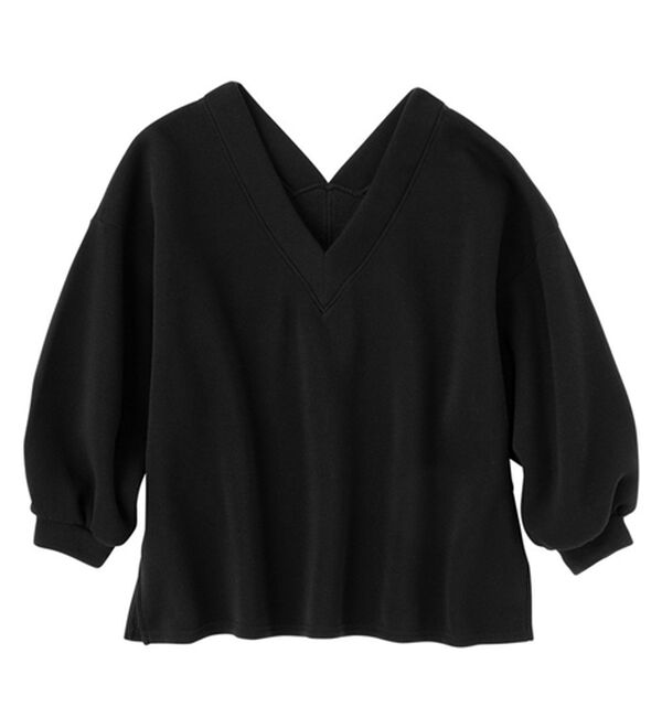 Viola e Viola（ヴィオラ エ ヴィオラ）の「あったか裏起毛Ｖネックチュニック（チュニック）」｜詳細画像