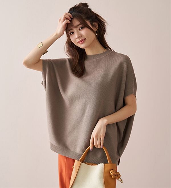 BELLUNA（ベルーナ）の「華奢見せ！ドルマンニットプルオーバー（ニット・セーター）」｜詳細画像