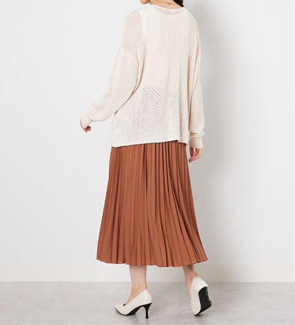 BELLUNA（ベルーナ）の「洗っても形が崩れにくい！プリーツスカート（ロングスカート）」｜詳細画像