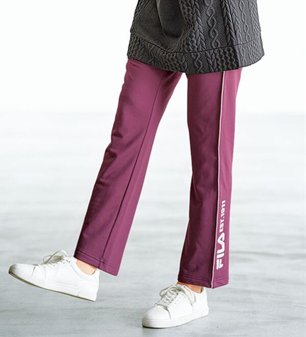 BELLUNA（ベルーナ）の「＜ＦＩＬＡ＞裏起毛配色使いジャージパンツ（その他パンツ）」｜パープル