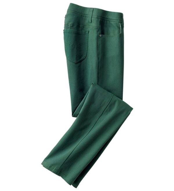 ルフラン（ルフラン）の「毎日はきたくなる！ストレッチパンツ（フルレングスパンツ）」｜グリーン