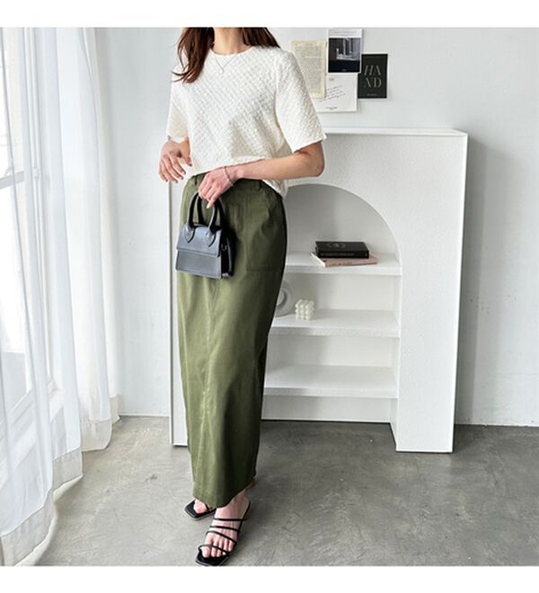 GeeRA（ジーラ）の「ふくれジャカードテクスチャーブラウス（ブラウス）」｜詳細画像