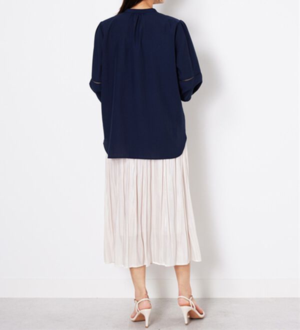 BELLUNA（ベルーナ）の「エアリービンテージ素材レース使いブラウス（ブラウス）」｜詳細画像