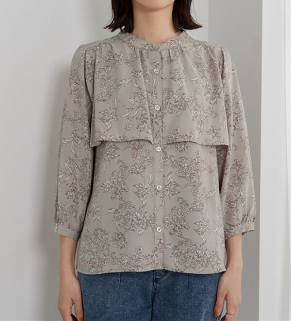 BELLUNA（ベルーナ）の「ケープ風デザインブラウス（ブラウス）」｜詳細画像