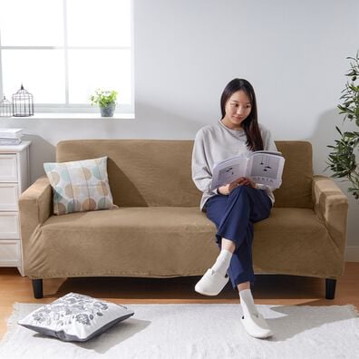 iellio（イエリオ）の「【週替わり目玉】とろけるマイクロのびのびソファカバー（ソファーカバー）」