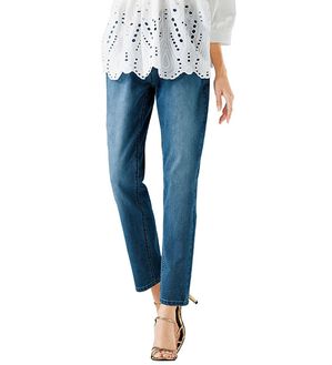 BELLUNA（ベルーナ）の「ヒンヤリ冷感！ライトオンスジーンズ　テーパード（テーパードパンツ）」｜詳細画像