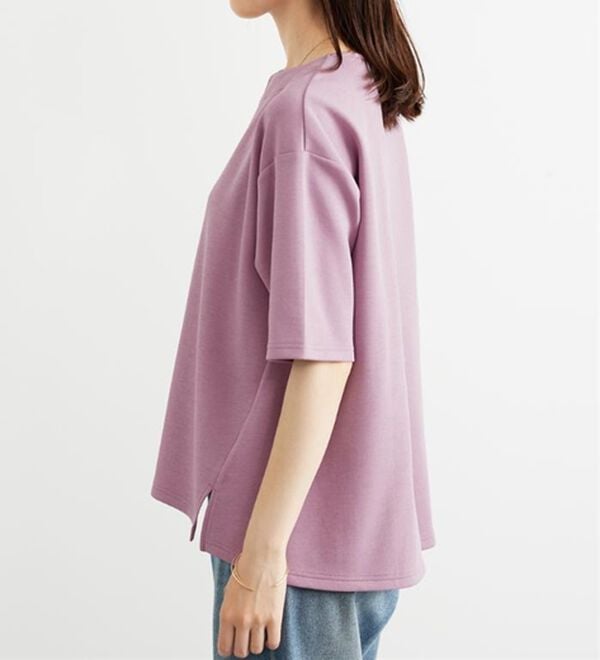 BELLUNA（ベルーナ）の「とろりん触感！ゆったりプルオーバー（カットソー）」｜詳細画像