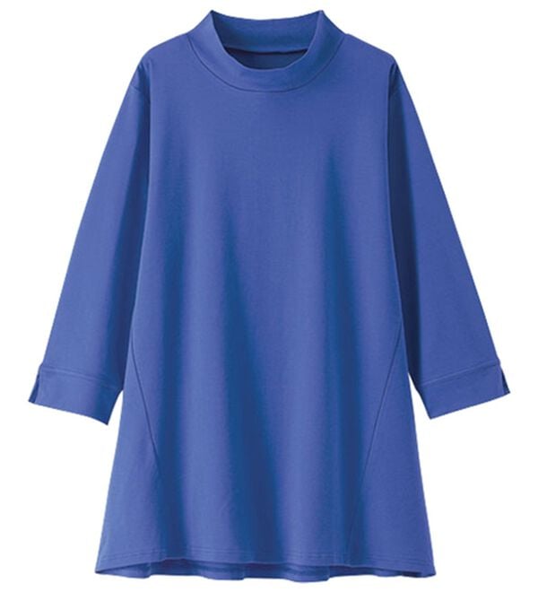 BELLUNA（ベルーナ）の「Ｔシャツ以上ブラウス未満　艶やか綿１００％チュニック（チュニック）」｜詳細画像