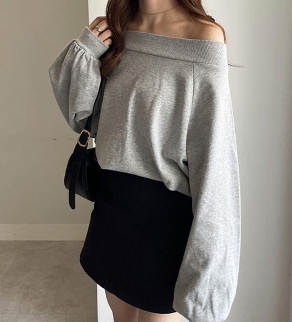 ボンディングオフショルスウェット （GRY） ボンディングオフショルスウェット （GRY） ボンディング