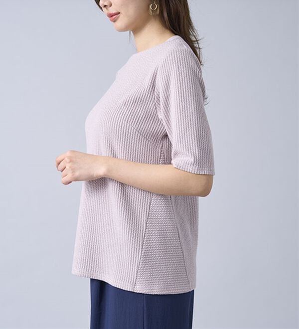 BELLUNA（ベルーナ）の「テンセル（ＴＭ）繊維混ストレッチプルオーバー（カットソー）」｜詳細画像