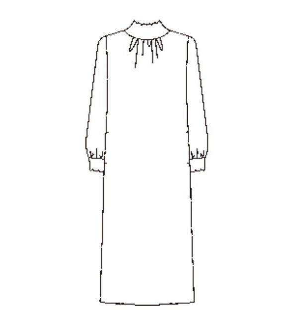 RANAN（ラナン）の「洗える！スカラップリブ使いロングワンピース（ロングワンピース）」｜詳細画像