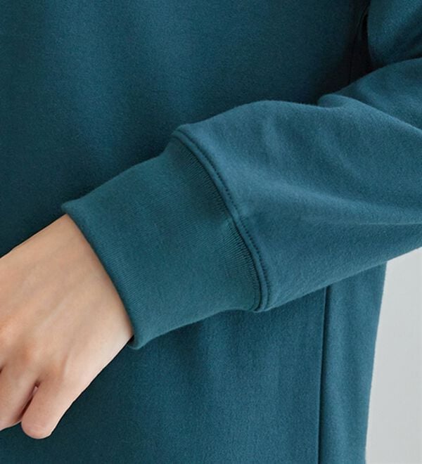 BELLUNA（ベルーナ）の「【快適Ｌａｂ．】ふんわりピーチ起毛切替チュニック（チュニック）」｜詳細画像