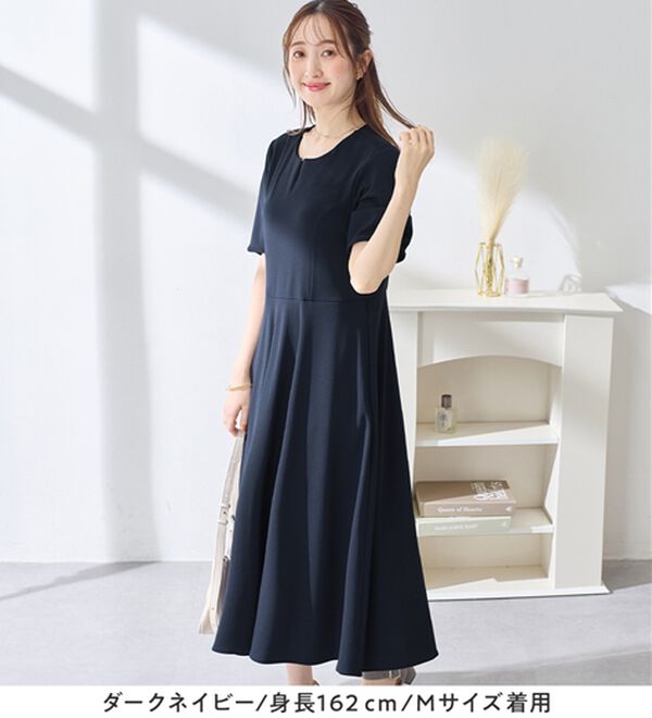 alotta（アロッタ）の「【4つの機能付】タック袖Ａラインワンピース（その他ワンピース）」｜詳細画像