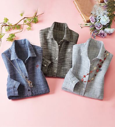 ルフラン（ルフラン）の「【３色組】スラブ素材モノトーンオーバーブラウス（シャツ）」