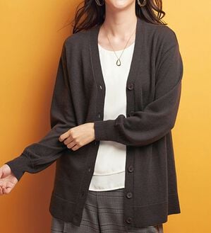 BELLUNA（ベルーナ）の「洗える！メリノウール１００％カーディガン（ニットカーディガン）」｜詳細画像