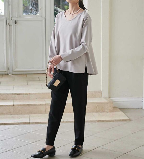 RANAN（ラナン）の「【選べるデザイン】楽してきれい見え！セットアップ（ブラウススーツ）」｜詳細画像