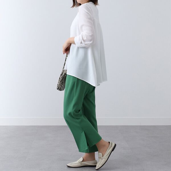 BELLUNA（ベルーナ）の「衿リブ使いブラウス（ブラウス）」｜詳細画像