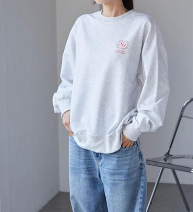 RANAN（ラナン）の「バックロゴ刺しゅうスウェット（トレーナー・スウェット）」