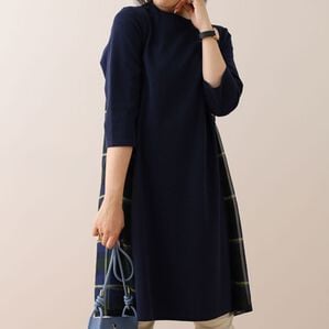 BELLUNA（ベルーナ）の「チェック柄切替ワンピース（その他ワンピース）」｜詳細画像