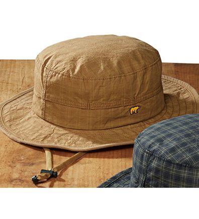 「＜ゴールデンベア＞洗い加工アドベンチャーハット（メンズ帽子）」