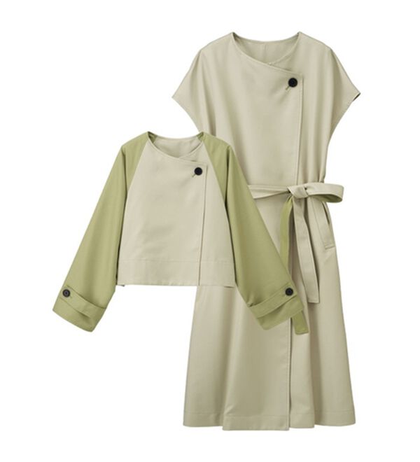 RANAN（ラナン）の「【2点セット】マルチウェイレイヤードコート（ロングコート）」｜詳細画像