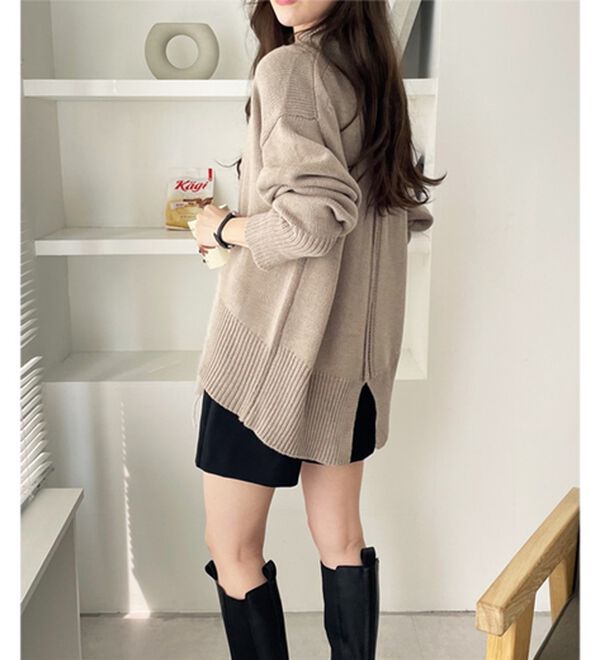 GeeRA（ジーラ）の「バックスリットニットトップス（ニット・セーター）」｜詳細画像