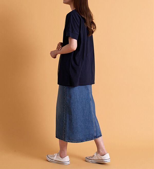 BELLUNA（ベルーナ）の「ボーダーチュール重ねチュニック（チュニック）」｜詳細画像