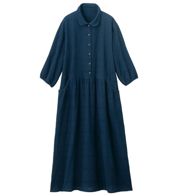 ルフラン（ルフラン）の「【２色組】格子ジャカードの涼やかワンピース（その他ワンピース）」｜詳細画像