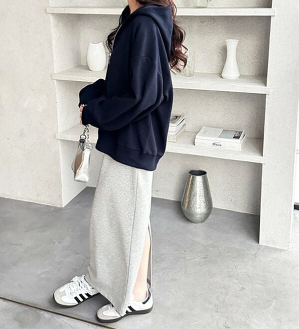 GeeRA（ジーラ）の「ハーフジップワッフルパーカー（パーカー）」｜詳細画像