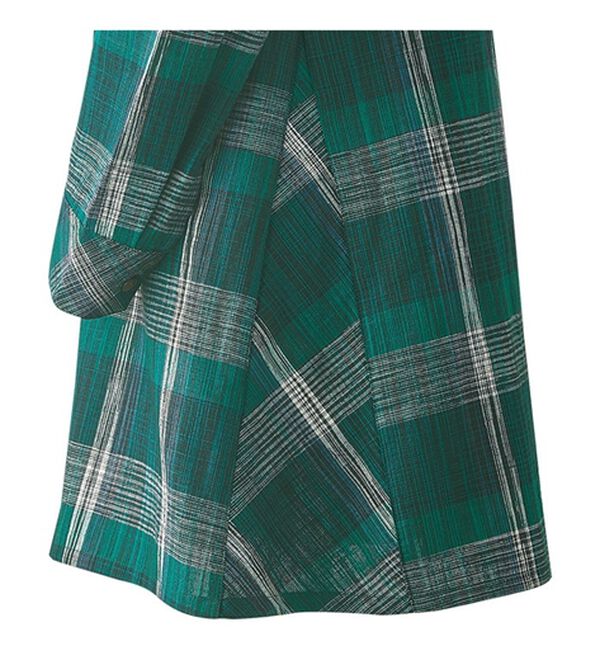 BELLUNA（ベルーナ）の「インド綿先染めチェック柄シャツチュニック（シャツ）」｜詳細画像