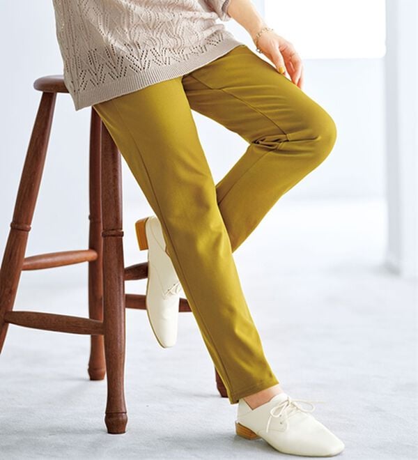 BELLUNA（ベルーナ）の「新触感！マシュマロみたいななめらかストレッチパンツ（フルレングスパンツ）」｜詳細画像