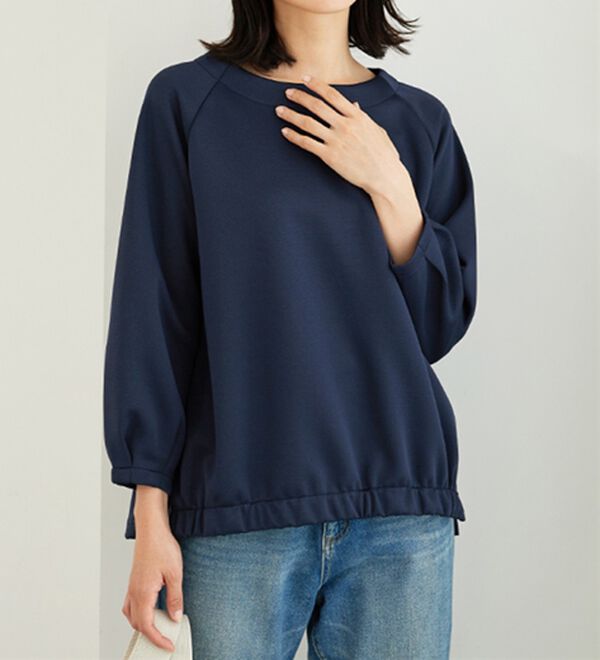 BELLUNA（ベルーナ）の「軽やか！メッシュダンボールプルオーバー（カットソー）」｜詳細画像