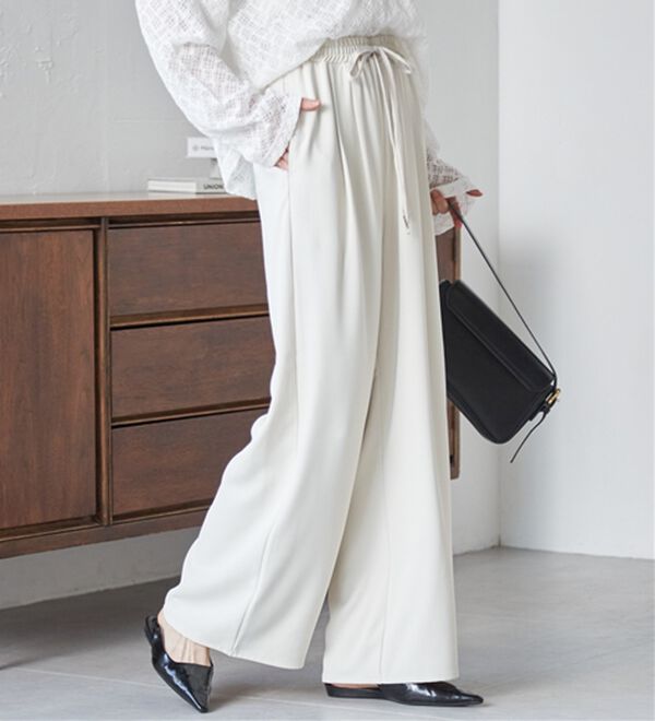 RANAN（ラナン）の「とろみ2タックイージーパンツ（フルレングスパンツ）」｜詳細画像