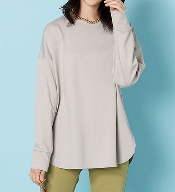 BELLUNA（ベルーナ）の「もちっとなめらか！大人顔サマ見えプルオーバー（カットソー）」｜詳細画像