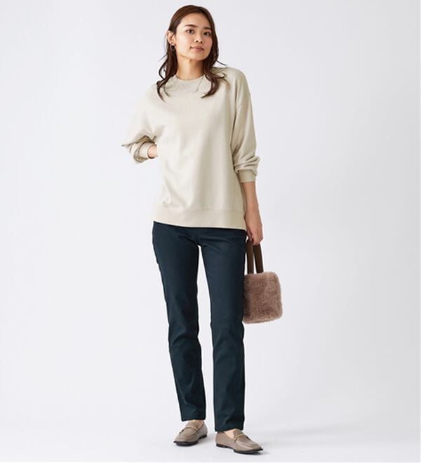 BELLUNA（ベルーナ）の「軽やか綿混！大人サマ見えスウェット（カットソー）」｜詳細画像