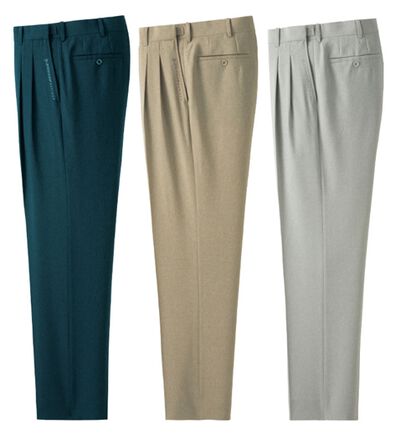 「【３本組】＜ダンロップ・リファインド＞新アジャスター付接触冷感スラックス（メンズスラックス）」