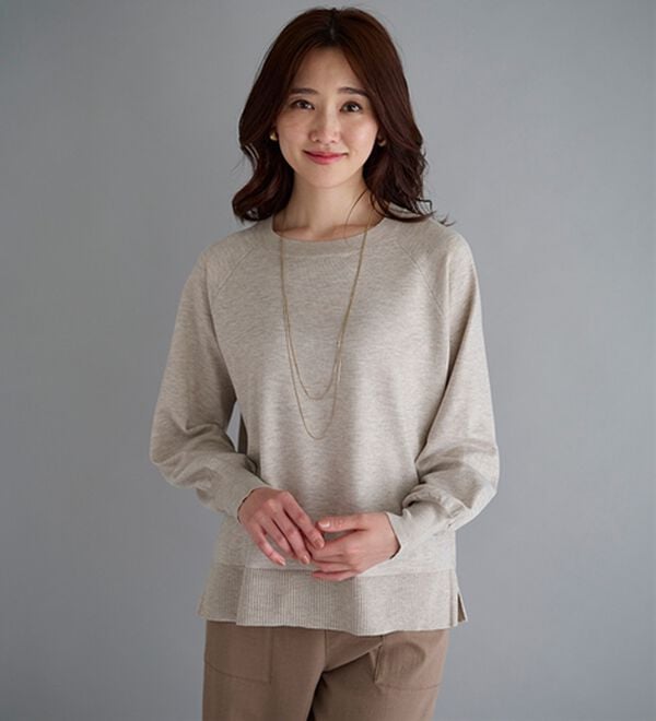 BELLUNA（ベルーナ）の「着回し自在！チュール重ねニットアンサンブル（ニット・セーター）」｜詳細画像