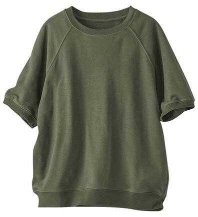 BELLUNA（ベルーナ）の「≪ＨｕｇＲｅａｍコットン≫裏毛半袖プルオーバー（カットソー）」