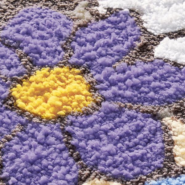 「お花いっぱいスヌーピートイレタリー（トイレマット）」｜詳細画像