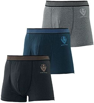 「【３枚組】＜モアナイト＞鉄壁設計！吸水ボクサーパンツ（メンズボクサーパンツ）」｜無地タイプ3枚組