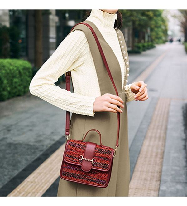 RANAN（ラナン）の「ツイード素材２ＷＡＹバッグ（ハンドバッグ）」｜詳細画像