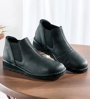 ルフラン（ルフラン）の「牛革４Ｅアウトステッチアンクルブーツ（ブーツ）」｜詳細画像